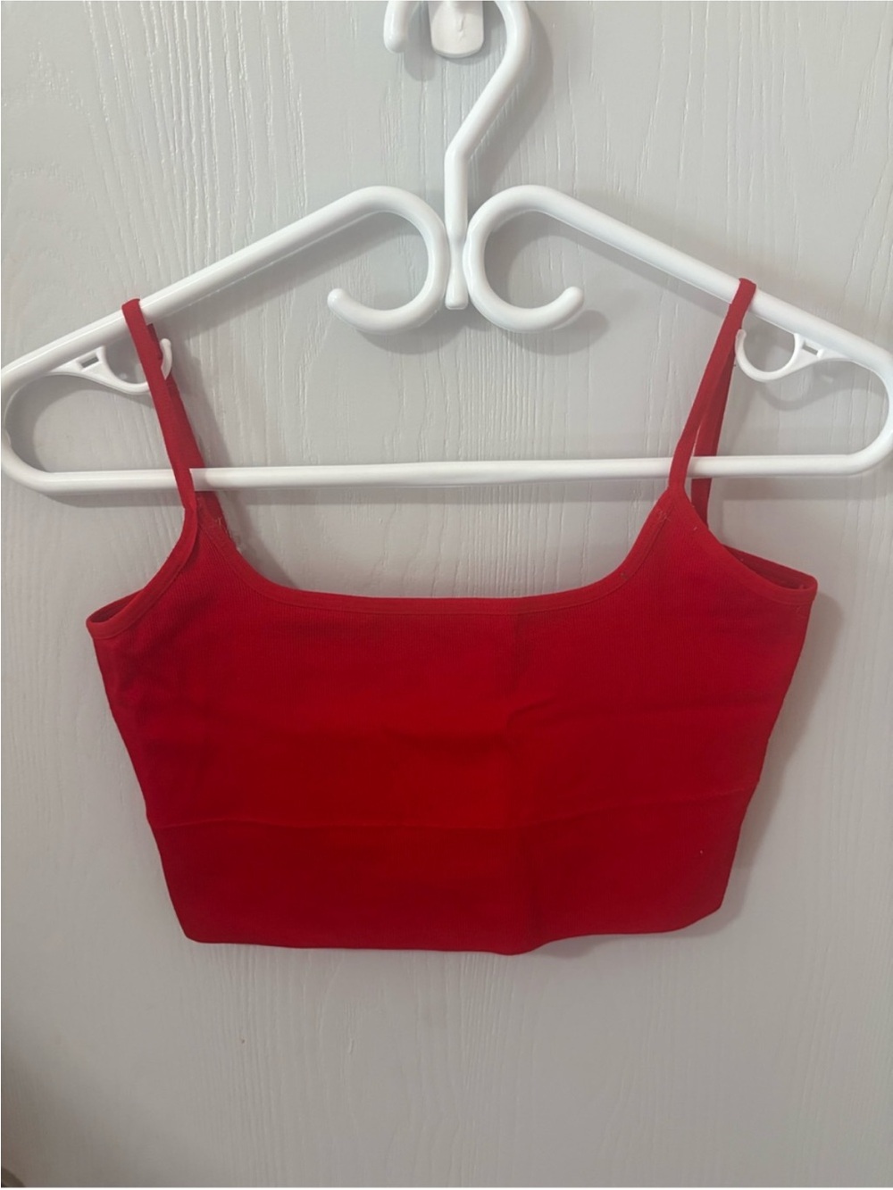 3 for $14 garage Red Slim Spaghetti-Strap Crop Top size medium